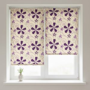 Рулонні штори Тканина Квіти